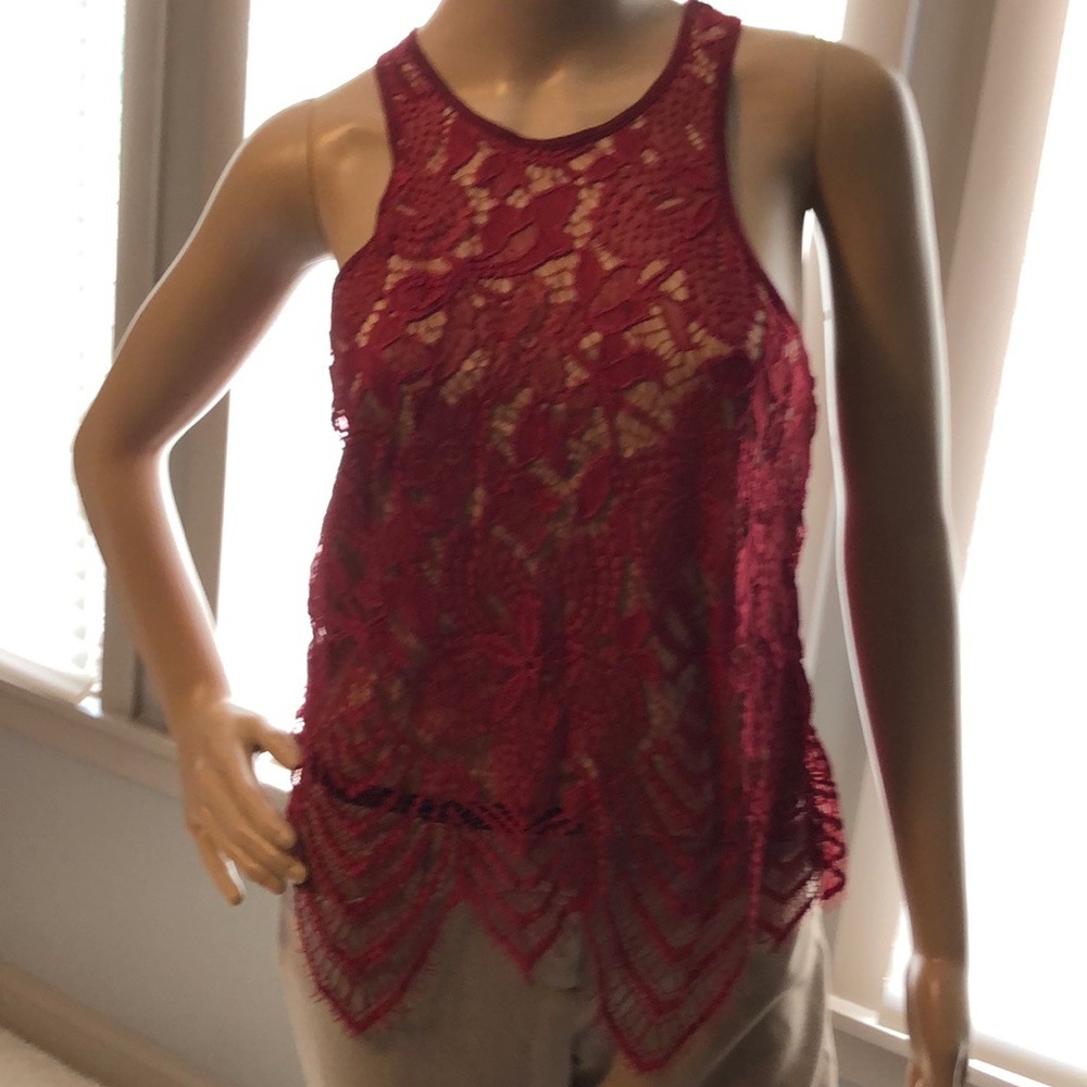 Lace tank top